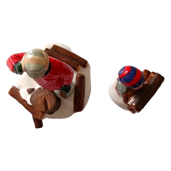 Department Dept 56 Woodsman Boy Snow Village Figures Porcelain Ceramic Winter - Picture 14 of 16